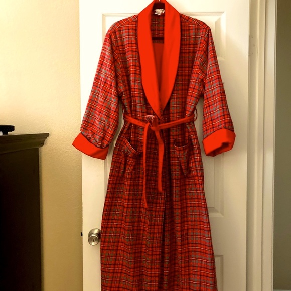 Cacique | Intimates & Sleepwear | Red Plaid Wrap Robe By Cacique | Poshmark